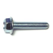 MIDWEST FASTENER Class 10.9, M6-1.00 Flange Bolt, Zinc Plated Steel, 30 mm L, 15 PK 72986